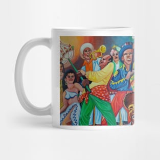 Mural painting on a facade in Cuba Mug